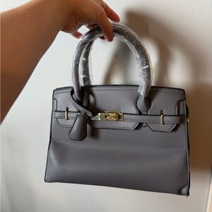 Elegant Gray Women's Handbag
